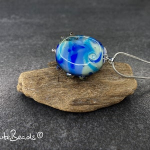 Lampwork Kette 'Künstlerperle' 925 Bild 7