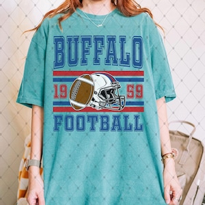 PNG vintage del football di Buffalo, PNG del football di Buffalo, maglietta del tifoso del football di Buffalo, PNG del Buffalo, abbigliamento per il giorno della partita