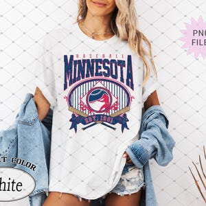 Minnesota Baseball Sublimation Png, Vintage Minnesota baseball png, Baseball Design, Retro Baseball Clipart, Vintage Baseball png