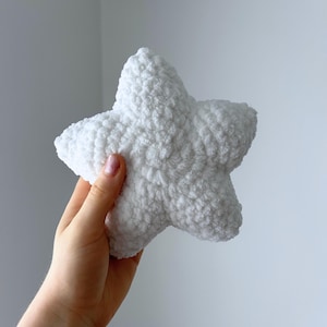 Star Crochet | Handmade Customizable Crochet Pillow Gift Astronomy Decor Cute Amigurumi Plush Toy | MadeWithGraceNJ