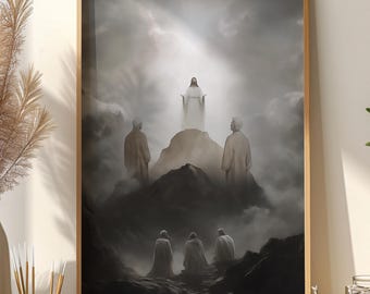Impressão da Transfiguração de Jesus: Decoração Cristã para Casa (Download Digital, Arquivos JPG Inclusos)
