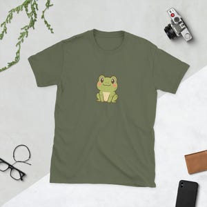 Cute Frog T-Shirt – Kawaii Animal Shirt for Frog Lovers, Cottagecore Aesthetic, Wholesome Frog Tee Gift