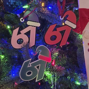 6/7 Christmas Ornament STL – Trendy Holiday Decor (Digital Download)