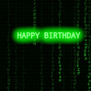 Digital happy birthday card