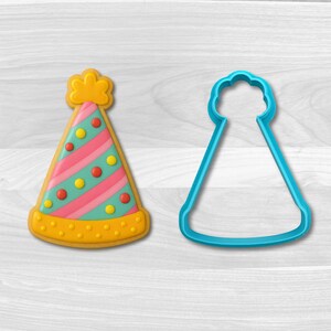 Party Hat Cookie Cutter: Festive Birthday Sugar Cookies