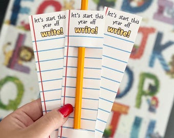 Pencil Topper | Student Gift | Pencil Topper Gift | Notebook Paper | Back to School | Open House | First Day Gift | Digital Download