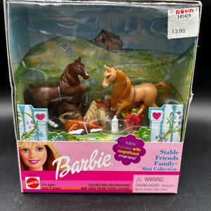 2000 Mattel Barbie Stabile Freunde Familie Mini Sammlung Neu In Box