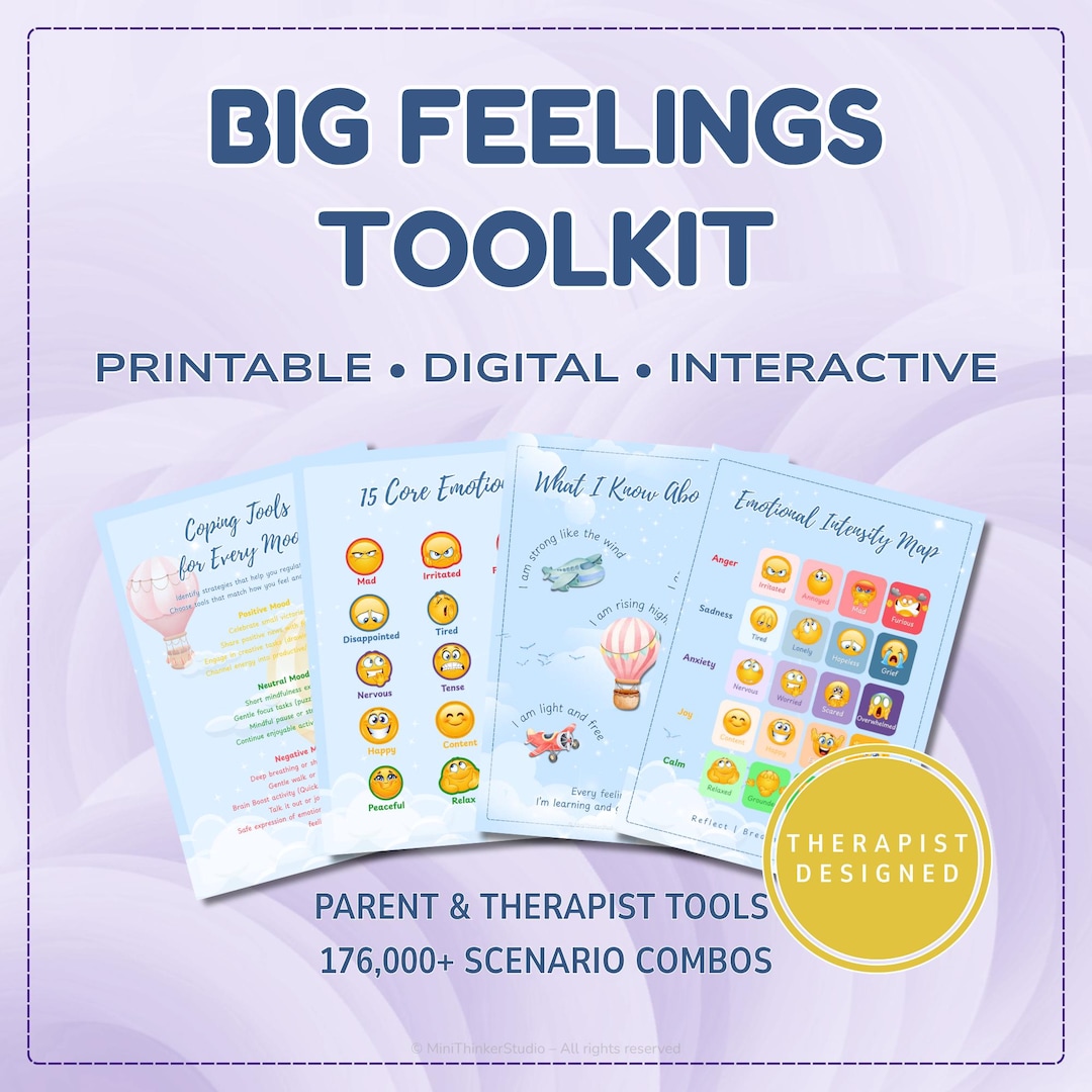 Big Feelings Toolkit | Digital Interactive SEL Tools for Therapy ...