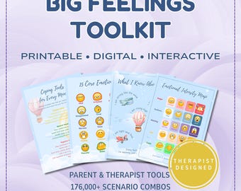 Big Feelings Toolkit | Digital Interactive SEL Tools for Therapy, Classroom & Home