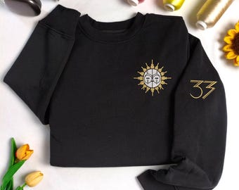 Embroidered Esquie Broosh Expedition 33 Sweatshirt or Hoodie, Game Fan Gift Shirt