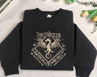 Embroidered The Thirteen Shirt, Dragon Bookish Gift