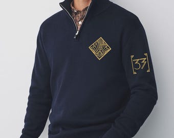 Lumiere Clair Obscur Embroidered Quarterzip, Expedition 33 Game Embroidered Shirt