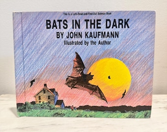 Vintage kids book about Bats homeschool Nature Study book
