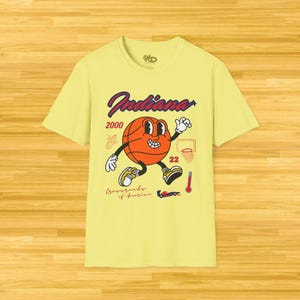Indiana Basketball Unisex Graphic Tee - Indy Hoops Retro T-Shirt