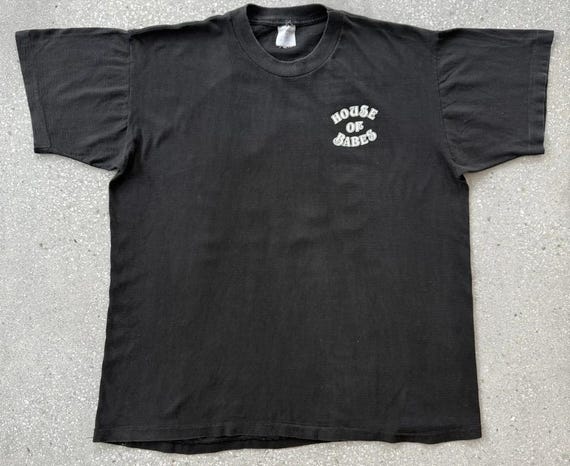 house on the hill バレリーナTシャツ　80 Vintage HOUSE of Babes Tshirt Orlando Florida Strip Club - Etsy