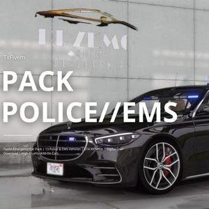 FiveM Notfallauto-Paket | 13 Polizei- und Rettungsfahrzeuge | FiveM RP-Mods | Digitaler Download | Hochwertige Zusatzautos von TxFivem