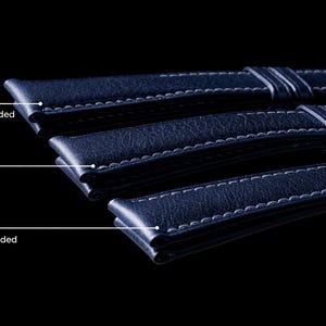Gepolstertes Armband Upgrade - Gewölbte oder quadratische Polsterungsoption für Uhrenarmband von TAN