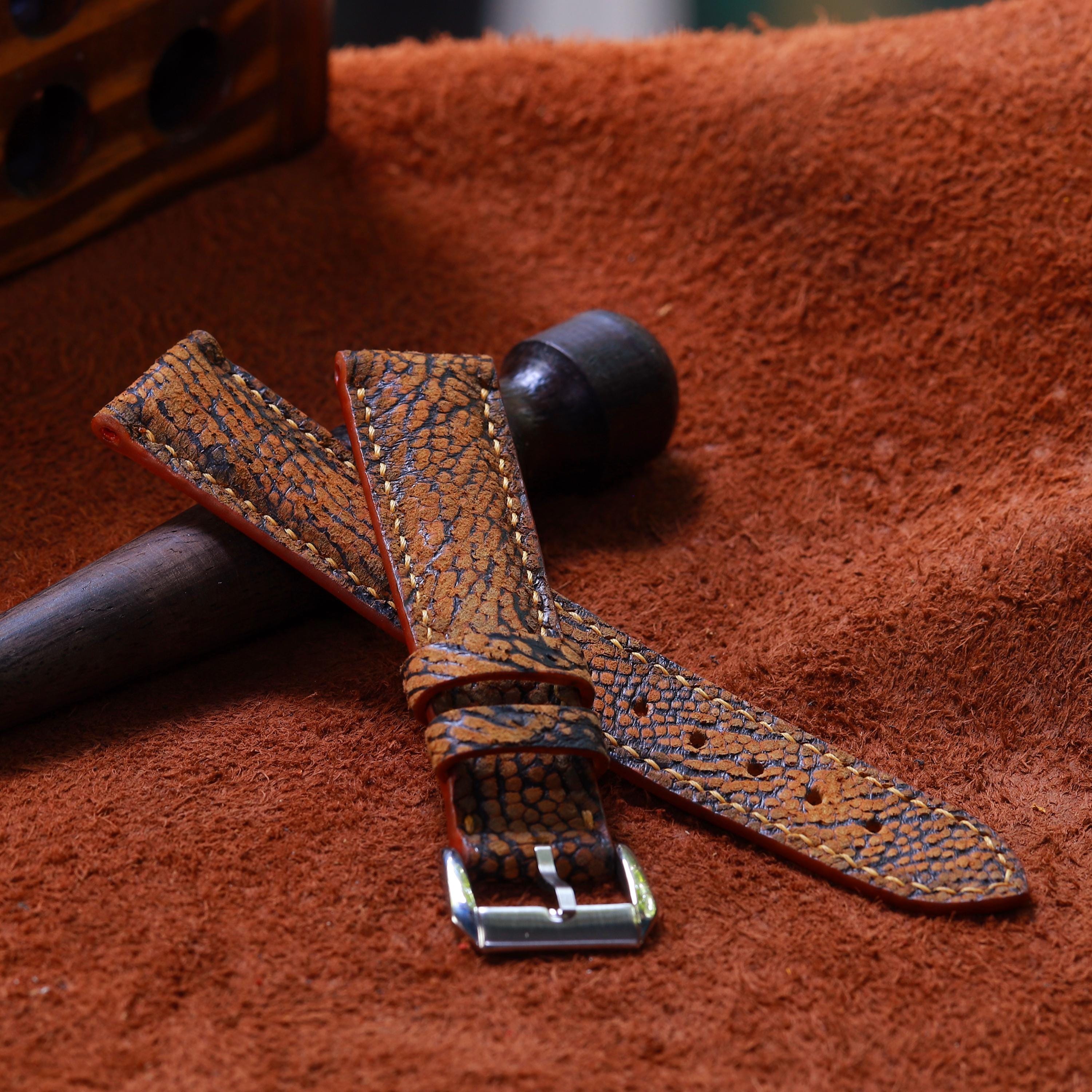 HBO Cinemax Vintage Logo Watch — Brown Leather Strap Siena Cognac Brown Leather Watch Strap - Jubilee Edition main image 4