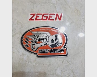 Vintage 1990s Licensed Harley Davidson Bar Shield Decal Sticker