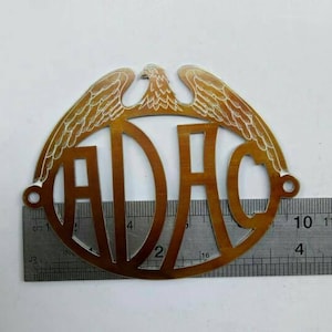 Plaque De Calandre ADAC 1903-1928 – Emblème Voiture Ancienne – Métal Émail