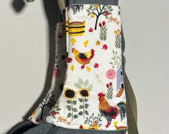 Chicken Farm Curved Machine Washable Suckpads for Happy Baby Carriers, Sakura Bloom, Ergo, Tula, Kinderpack, Hope and Plum