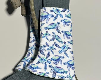 Sea Turtles Curved Machine Washable Suckpads for Happy Baby Carriers, Sakura Bloom, Ergo, Tula, Kinderpack, Hope and Plum