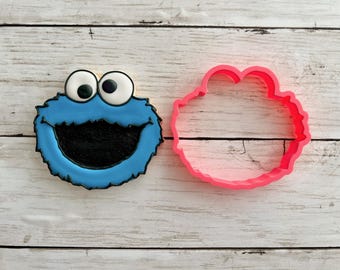 Blue Puppet Monster Cookie Cutter