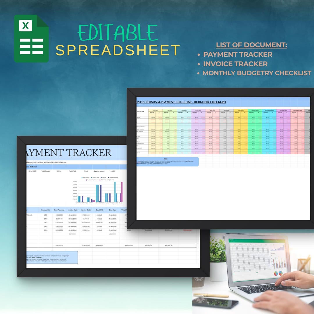 EDITABLE EXCEL SPREADSHEET - Etsy