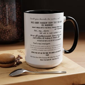 Movie Quotes Coffee Mug, The Breakfast Club Fan Gift, Classic Film Lover Cup, 80s Cinema Memorabilia, Film Buff Gift, Movie Lover Mug,