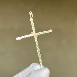 Kreuz Silberanhänger, Kreuz Anhänger, Kreuz 925 Sterling Silber, religiöses Anhänger Kreuz, Jahrestagsgeschenk-Schmucksachen, Geschenke für ihn