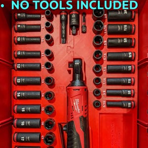 Milwaukee Packout Insert for 43pc Socket Set & M12 3/8 Ratchet for  48-22-8443