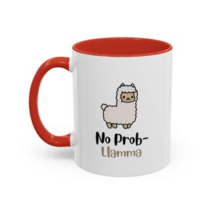 Funny Llama Accent Mug, Cute Animal Coffee Cup, Hilarious Alpaca Tea Mug, Quirky Animal Lover Gift, Novelty Ceramic Drinkware, Unique