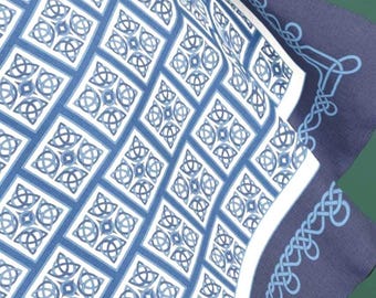 Book of Kells Inspired Silk Scarf Celtic Tile Irish Heritage Luxury Gift Hand Drawn Wearable Art Mulberry Square Silk Scarf Viking Wrap