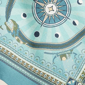 Ouroboros Silk Scarf Ancient Egypt Museum Inspired Eternal Cycle Wearable Art Nile Waters Luxury Gift Symbolic Jewelry Lover Eternal Renewal