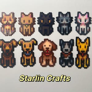 Stardew Valley husdjurs pixelkonst | Pärlnyckelring eller magnet med pärlor