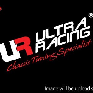 May include: A black graphic featuring the white and red logo for Ultra Racing with the text Chassis Tuning Specialist in red script. A small circular badge in the top left corner contains the text Import Tax Included Import.