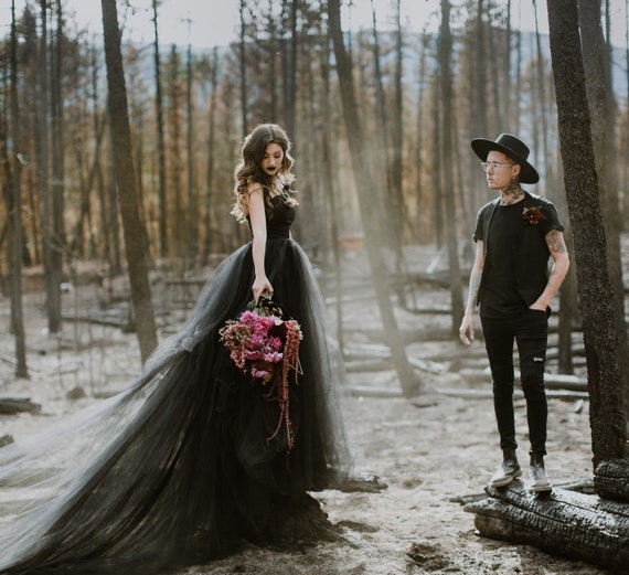 gothic tulle dress