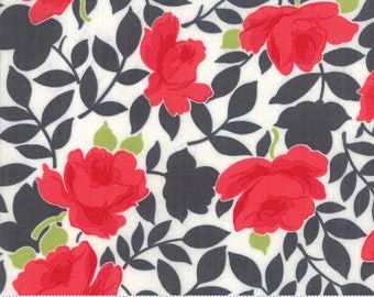 Bonnie & Camille - Little Snippets Lawn Fabric - Floral Charcoal - 54 Wide - 55180 16LW