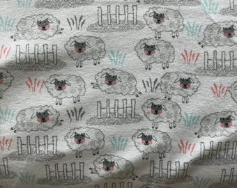 From A.E. Nathan White Sheep Comfy Flannel
