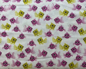 Animal Animal Heliotrope RS5165 12 Ruby Star - Novelty Fish - Goldfish Multi - Moda Has Discontinued This Fabric