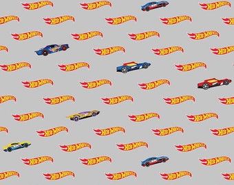 Riley Blake - Hot Wheels Logo Grey C9752 - Fabric