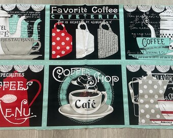 Coffee Chalk Placemat Panel P11040  Designer J. Wecker Frisch