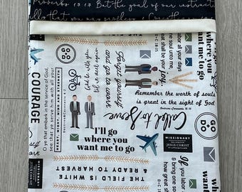 Missionary Pillowcase - Elder Pillowcase -  Missionary Gift/ LDS Gift - Grab While you Can- Fabric Has Been Discontinued!