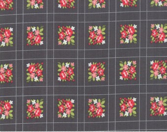 Little Snippets - Bonnie and Camille Fabric - 5518716 -  Floral Forget Me Not Grey