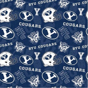 BYU College Prints -Brigham Young Tone on Tone Cotton  BYU-1178 - More On The Way