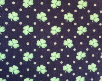 End of Bolt 2 yards - Henry Glass -   Lucky Me! by Shelly Comiskey of Simply Shelly Designs - Shamrocks-Black