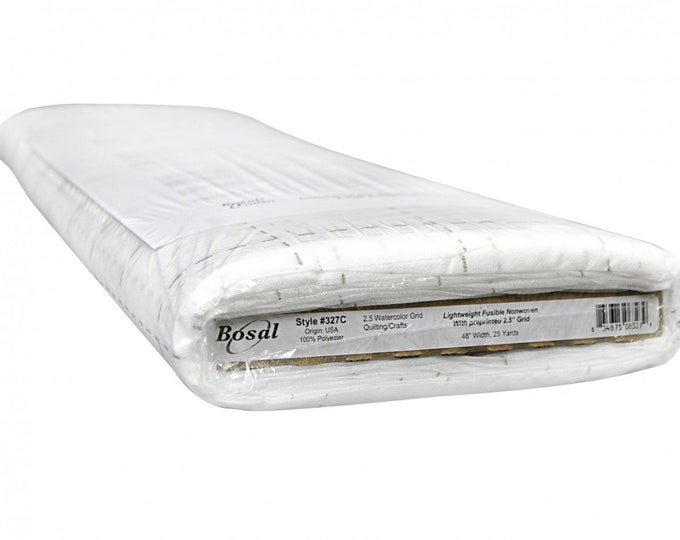 Featured listing image: Bosal Quilters 2-1/2in Grid Fusible Interfacing 48in 327 C  - Sold By The Yard - More on the way.
