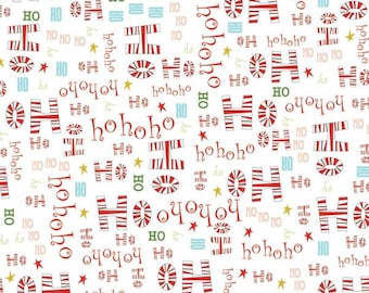 End of Bolt 1 1/4 Yards - Ho Ho Ho Christmas Fabric