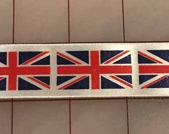 Union Jack / London Novelty Themed Ribbon 1 Inch Wide Polyester