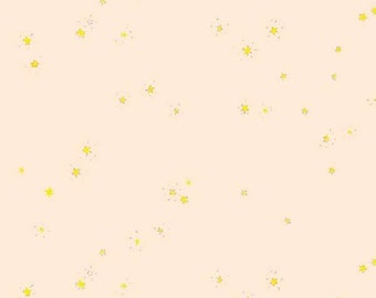 Heather Ross Lucky Rabbit - Hand-Drawn Stars - Blush - 53247-3